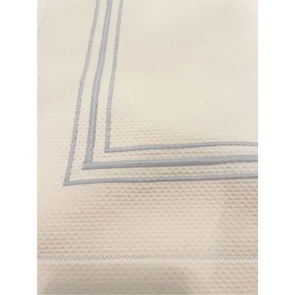 Jane Wilner Haute Couture Linens European Pillow Sham Cotton Pique Monogrammed